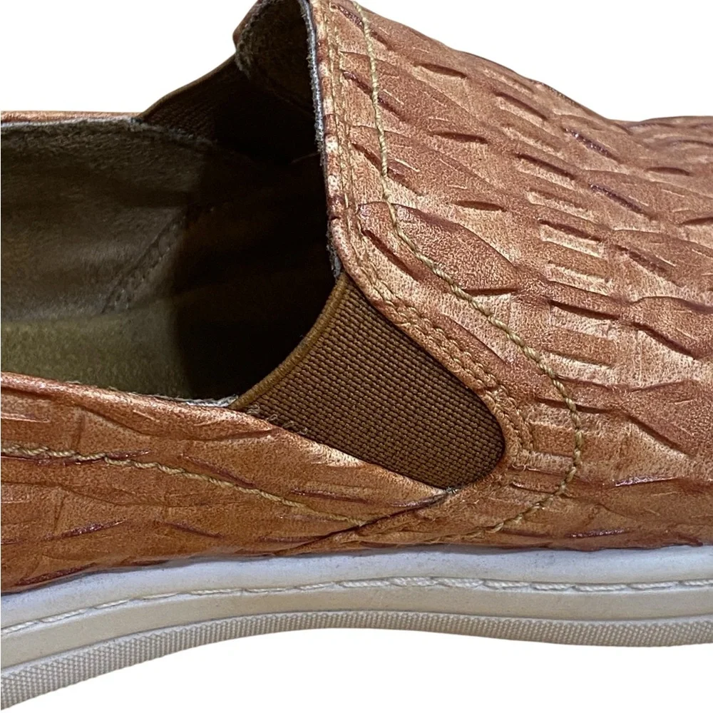 Sundance Tooled Vegan Leather Slip On Shoes